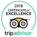2018 Tripadvisor certificate of excellence