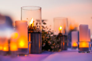 Romantic set up dinner for wedding at Hotel Akumal Caribe Romantic set up dinner for wedding at Hotel Akumal Caribe