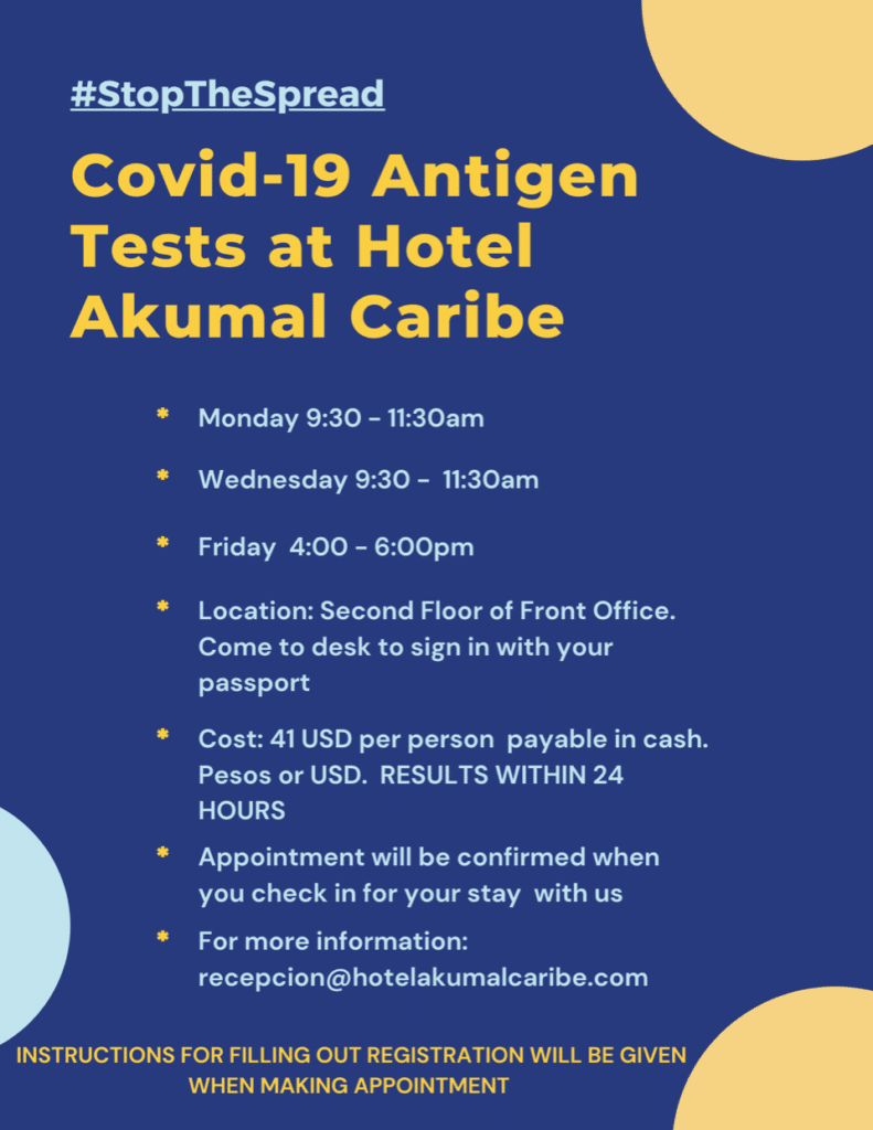 Covid-19 Antigen Tests at Hotel Akumal Caribe-5